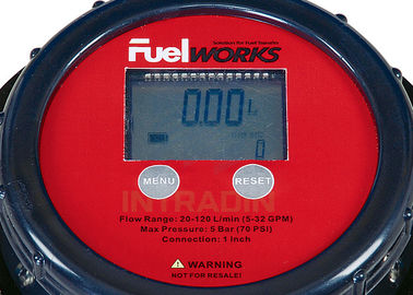 1&quot; exato medidores de fluxo do fuel-óleo da entrada e da tomada com exposição do LCD, cara ajustou 360º