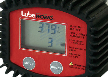 Precisão alta medidor do óleo de 30 Digitas do litro com o baixo indicador de bateria/medidor de fluxo de líquidos